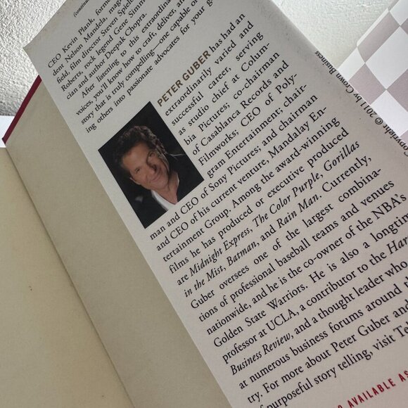 Tell to Win by Peter Guber - Hardcover Book - Picture 4 of 4